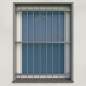 Preview: Fenstergitter abnehmbar 30x30mm / Höhe 900 - 1599mm / 3 Gurte